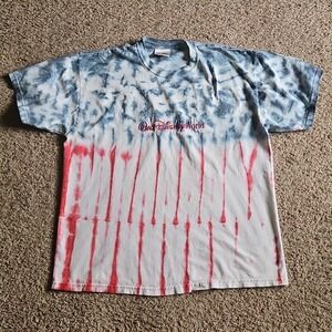 Walt Disney World Tie Dye Shirt XL Red White Blue Patriotic 4th of July